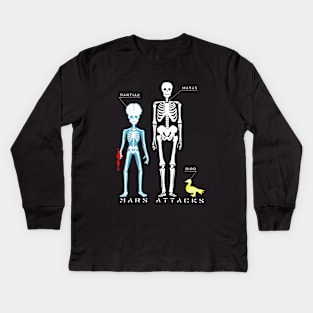 Martian Vs Human (Mars Attacks) Kids Long Sleeve T-Shirt